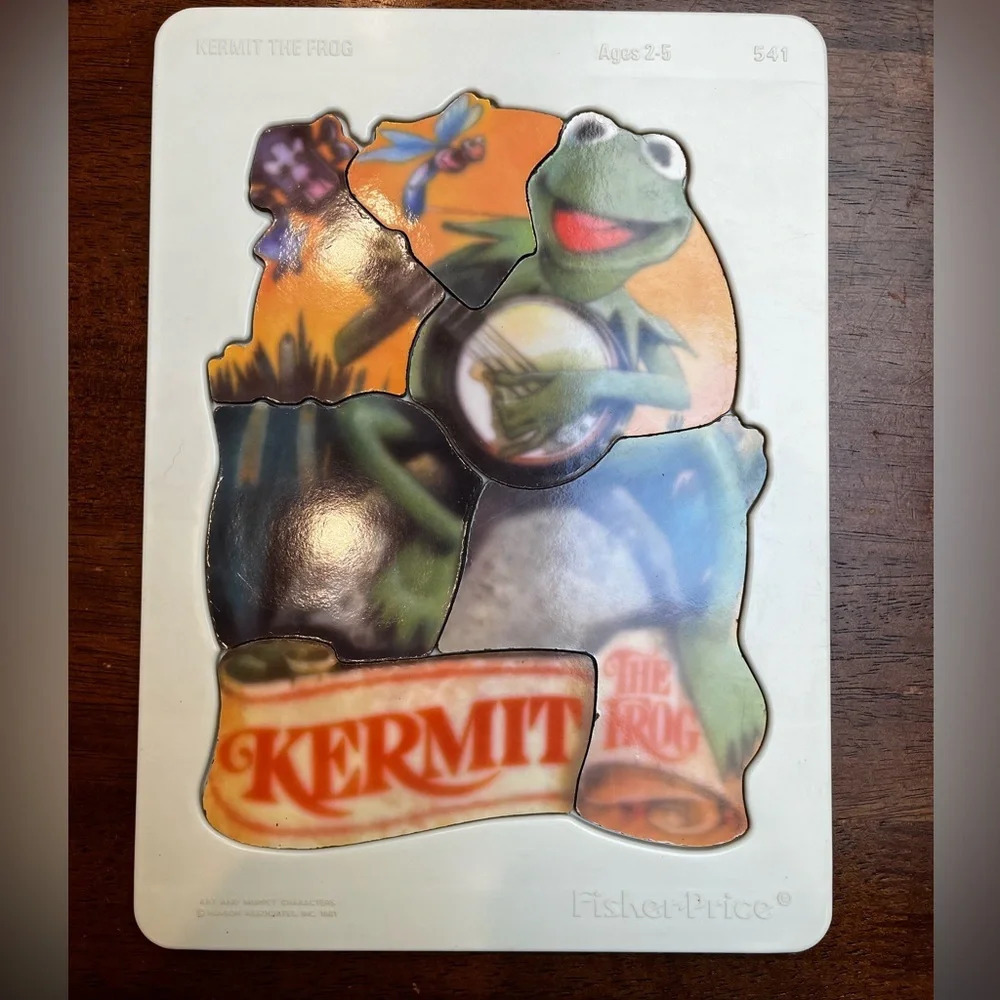 1981 Fisher Price Puzzle Kermit The Frog 541-Vintage